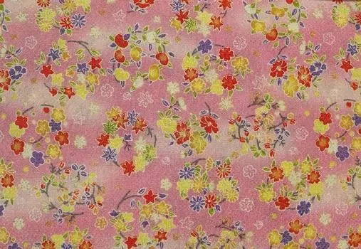 Кольцо для снега из крепа 35 х 50 см Цветочный узор, розовый