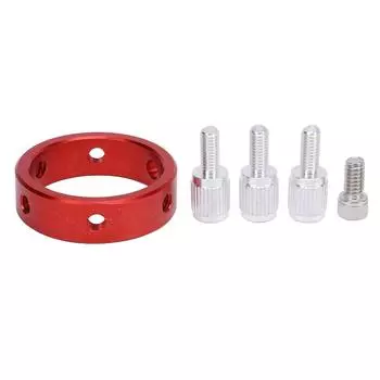 Кольцо для телескопа с винтом M6, винт 1/4 дюйма, красный алюминиевый сплав, 40 мм, шеститочечное направляющее устройство