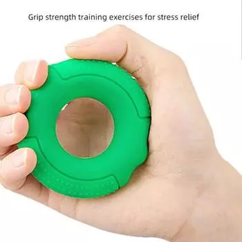 Кольцо для тренировки силы руки Yousheng, противоскользящее портативное кольцо для тренировки запястий пальцев, силиконовое кольцо-усилитель для ручки, оборудование для тренировок в помещении темно-серого