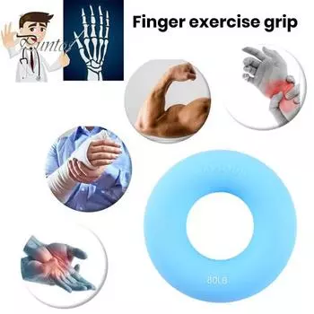 Кольцо для тренировки силы захвата 9 см, противоскользящее силиконовое кольцо для тренировки пальцев предплечья, усилитель для рук, инструменты для тренировок, портативное оборудование для ручных упражнений светло-зеленый