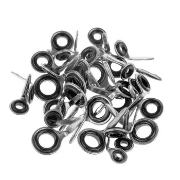 Кольцо для удочки, набор для ремонта наконечника удочки из нержавеющей стали, прочное керамическое кольцо с глазом 6