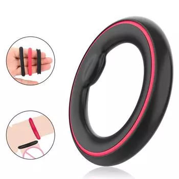Кольцо для увеличения пениса, секс-игрушка для мужчин, удлинитель, кольцо для пениса 3 в 1, силиконовая мужская клетка целомудрия, устройство для задержки эякуляции