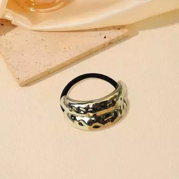 Кольцо для волос из сплава с яркой поверхностью, эластичная резинка для волос, износостойкая женская веревка для волос, легкие аксессуары для волос