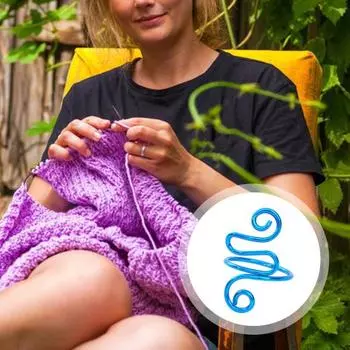 Кольцо для вязания крючком Гибкое регулируемое кольцо для вязания крючком Кольцо контроля натяжения пряжи для вязальщиц зелёный