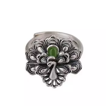 Кольцо Феникса в стиле ретро, женские персональные капли, ремесло, стерео Феникс, этнический ветер, открытые мерберы, орфографические Gunnabers