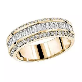 Кольцо Fidget Ring со стразами, инкрустация ювелирными изделиями, женское кольцо на палец для повседневной жизни US 9 золотистый