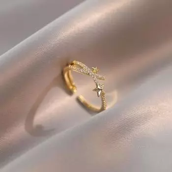 Кольцо Gang Drill XINGX из стерлингового серебра S925 с открытым женским кольцом, особый дизайн, легкое, роскошное, чувствительное, регулируемое opening adjustable