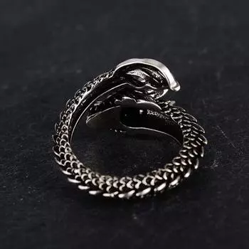 Кольцо Groovy Ring Unisex Retro с резным китайским драконом, регулируемое открывающееся кольцо для пальца