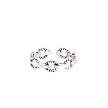 Кольцо Hip Hop Personality Twist Open Ring женское модное ретро атмосферное модное универсальное геометрическое кольцо Opening adjustable