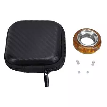 Кольцо-игрушка на кончик пальца из нержавеющей стали, тревожное кольцо на кончик пальца, ручная игрушка на кончик пальца для офиса, янтарный цвет