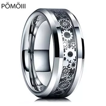 Кольцо индивидуальности из вольфрамовой стали, модное, все виды модных мужских и женских универсальных одинарных колец из нержавеющей стали 6