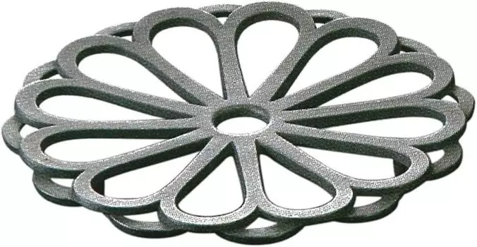 Кольцо Iwachu Kamashiki с хризантемой, черное железо Nanbu 17030 (большой) чёрный