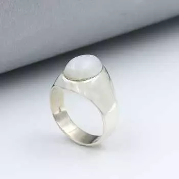 Кольцо из цельного серебра 925 пробы с лунным камнем, кольцо с драгоценным камнем, мужское кольцо, кольцо с камнем по дате рождения, серебряные украшения, подарок для него 6