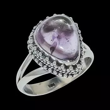 Кольцо из чистого серебра 925 пробы с натуральным аметрином ручной работы, размер 7,5 V1Z42