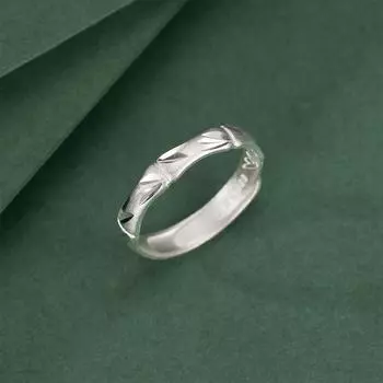 Кольцо из чистого серебра 999 пробы с бамбуком, мужское кольцо, нишевое, элитное, из бамбуковых листьев, живое кольцо opening adjustable