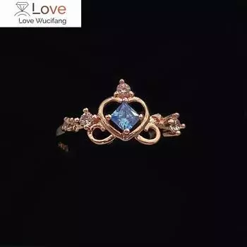 Кольцо из циркония в корейском стиле с женским меньшинством, простое и легкое в сочетании с кольцом Runaway Princess, модное кольцо из циркония