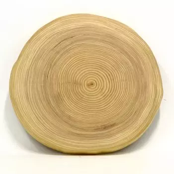 Кольцо из дерева Натуральная одинарная доска для резки, готовки, почти красивая доска AB 28 см [кипарис], (Диаметр АВ)