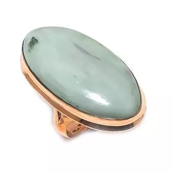 Кольцо из меди с натуральным каммереритом, размер 7, y4c46