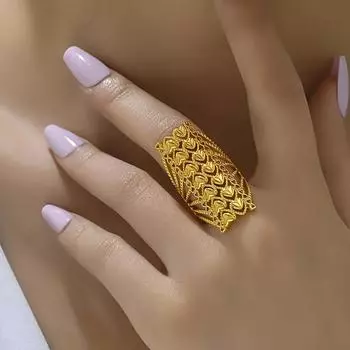 Кольцо из меди в богемном стиле для женщин, позолота 18 карат, винтажный дизайн в виде сердца и пшеницы, разомкнутое обручальное кольцо золотистый