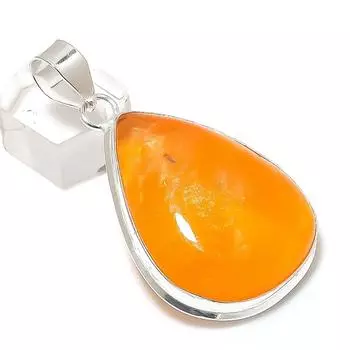 Кольцо из натурального балтийского янтаря, стерлингового серебра 925 пробы, размер 5,8 M2c49