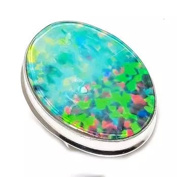 Кольцо из натурального муранского стекла с драгоценными камнями из стерлингового серебра 925 пробы, размер 6,5 J4h11