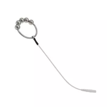 Кольцо из нержавеющей стали с бусинами, электрошоковое кольцо для пениса, униполярные аксессуары, импульсные игрушки для взрослых, инструменты для страсти, товары для взрослых Single Bead Ring25mm/Elec