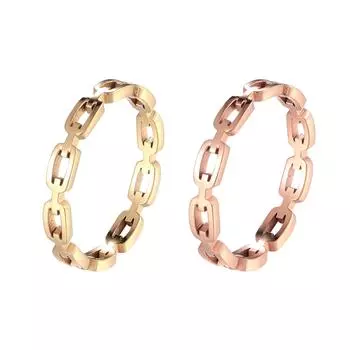 Кольцо из нержавеющей стали с полым геометрическим узором из желтого золота с покрытием для женщин, подарок на вечеринку, модные ювелирные изделия, которые никогда не выцветают 9