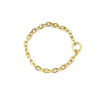 Кольцо из нержавеющей стали с римской цепочкой из розового золота для девочек-хипстеров, кольцо на указательный палец из титановой стали, ювелирные изделия No. 5