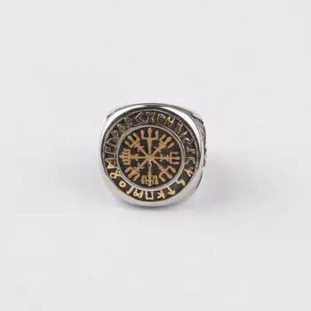 Кольцо из нержавеющей стали Viking Runic Compass для мужчин и женщин 7