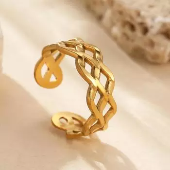 Кольцо из нержавеющей стали Винтажное Классическое Полое Дизайн Минималистичное Крошечное Кольцо Для Женщин Циркон Банкет Популярная Мода Благородные Подарки