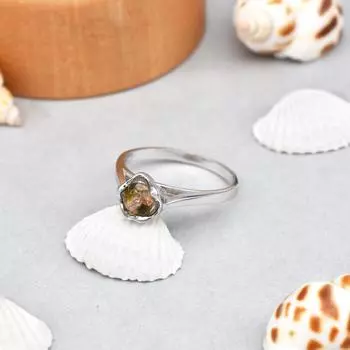 Кольцо из редкого натурального драгоценного камня с битурмалином из стерлингового серебра 925 пробы, размер 7, подарок США 7 US