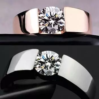 Кольцо из розового золота, модный подарок на помолвку, рука 6