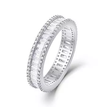 Кольцо из серебра 925 пробы, кольцо с муассанитом, роскошное инкрустированное кольцо Панью Beauty 5