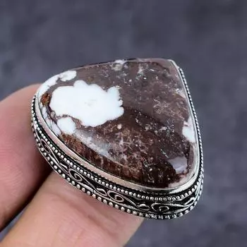 Кольцо из серебра 925 пробы с драгоценными камнями Wild Horse, размер 6, s1i49