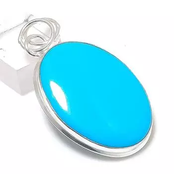 Кольцо из серебра 925 пробы с натуральной бирюзой Аризоны, размер 5,5 Z1d07