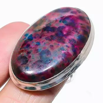 Кольцо из серебра 925 пробы с несколькими драгоценными камнями лабрадорита, размер 7, w1F18