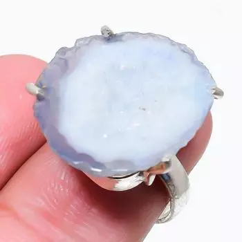 Кольцо из серебра 925 пробы с солнечным кварцем, размер 7,5 H0l75 7.5 лимон