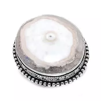 Кольцо из серебра 925 пробы с натуральным солнечным кварцем, размер 9,5 E1d67