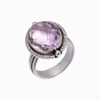 Кольцо из серебра 925 пробы с розовым кварцем V5137, розовое кольцо, овальное кольцо, подарок на День святого Валентина, подарок для нее, подарок на день рождения, ювелирные изделия ручной работы, серебряные украшения