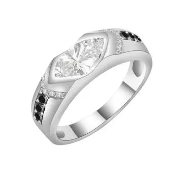 Кольцо из серебра S925 пробы Кольцо маркиза из стерлингового серебра S925 пробы с ромбом и муассанитом, женское, модное, новое, простое, ювелирное украшение для рук 5