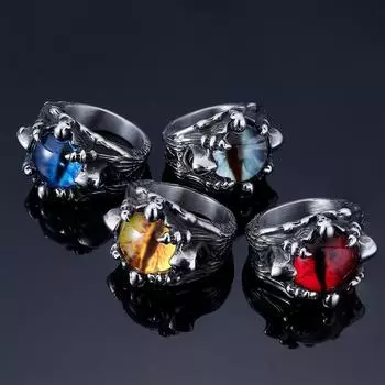 Кольцо из серебра S925 пробы простое хип-хоп индивидуальность мода красный желтый синий светло-голубое кольцо кольцо 7