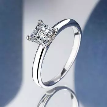 Кольцо из серебра S925 пробы с муассанитом из стерлингового серебра S925 пробы, закрытое кольцо для женщин, принцесс, необычной формы, простое, нишевое, подарок девушке на день рождения 6