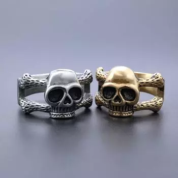 Кольцо из серебра S925 пробы, серия Festival Skull, простое кольцо в форме костяного черепа, маленькое кольцо для мужчин и женщин 4