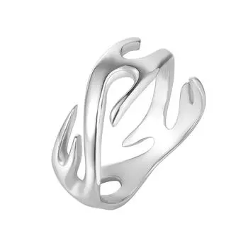 Кольцо из серебра S925 R1700 ювелирное изделие персонализированное ретро-кольцо с изображением тотема пламени для мужчин 7