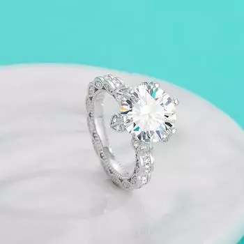 Кольцо из серебра S925, роскошное, легкое, роскошное, стерлинговое серебро S925, муассанит, 5 карат, кольцо-бутон, женское предложение, бриллиантовое кольцо, ювелирные изделия для рук 6