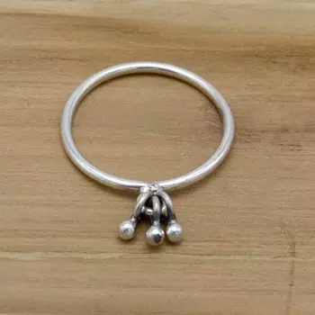 Кольцо из стерлингового серебра 925 пробы, 3 крутых провода Handamde Women Simple Ring Jewelry 4 серебряный