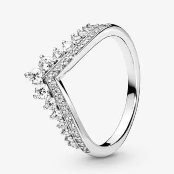 Кольцо из стерлингового серебра 925 пробы, серебряная корона с кристаллом Cz, кольцо для женщин, подарок на свадьбу, модные украшения 5