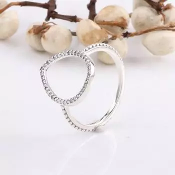 Кольцо из стерлингового серебра 925 пробы, модное кольцо с каплей воды и кристаллом Cz для женщин, подарок на свадьбу, модные украшения 10