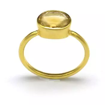 Кольцо из стерлингового серебра 925 пробы с цитрином, женское кольцо ручной работы в стиле бохо с драгоценным камнем цитрином 4 жёлтый