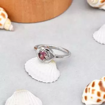 Кольцо из стерлингового серебра 925 пробы с натуральным двухцветным турмалином, размер 5, подарок США 5 US